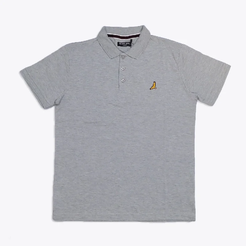 Men's vintage - inspired retro polo shirts with unique patternsBS - Men 'Grey' Housemark Slim Fit Polo BS77 Men's vintage - inspired retro polo shirts with unique patternsBS - Men 'Grey' Housemark Slim Fit Polo BS77