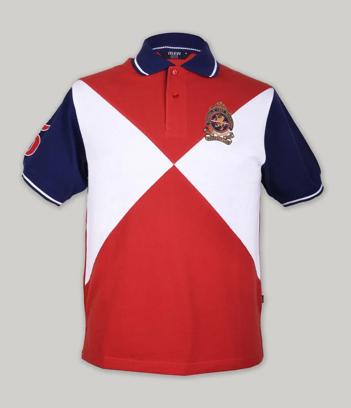 Men's antimicrobial polo shirts for odor - free daily wearColour Block Polo
