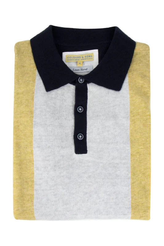 Men's button - down spread collar polo shirts for business casualColours & Sons Polo Banana Men's button - down spread collar polo shirts for business casualColours & Sons Polo Banana