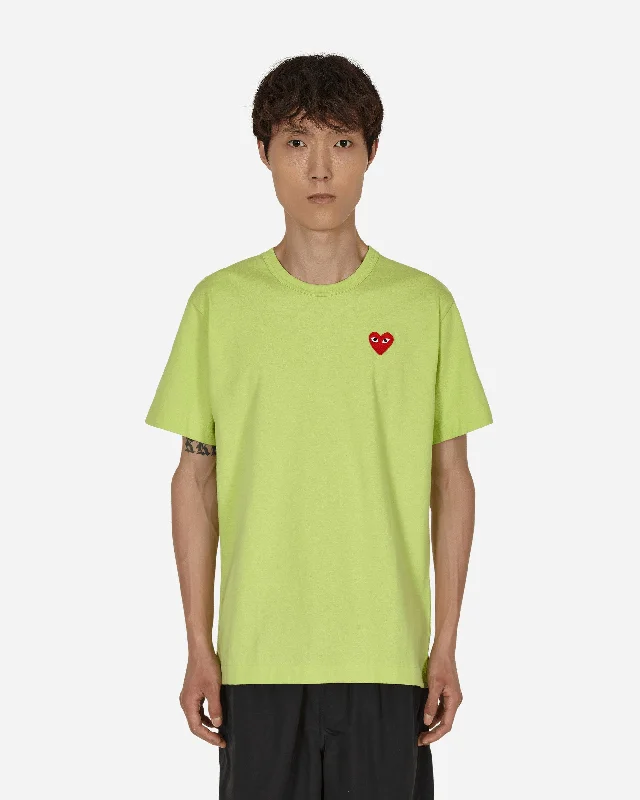 Men's antimicrobial t - shirts for odor - free freshness during travelHeart T-Shirt Green Men's antimicrobial t - shirts for odor - free freshness during travelHeart T-Shirt Green
