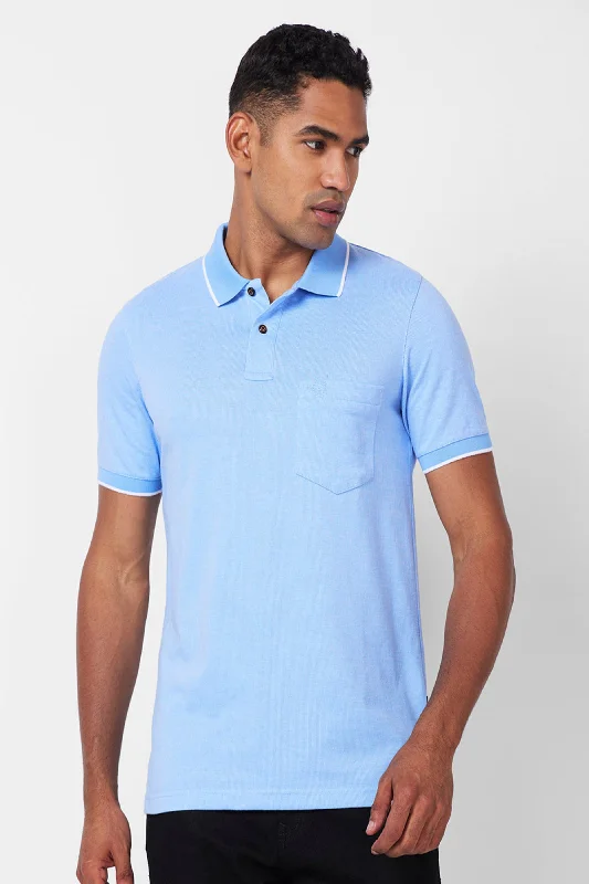 Men's stretchable athletic polo shirts for fitness workoutsJacquard Texture Polo