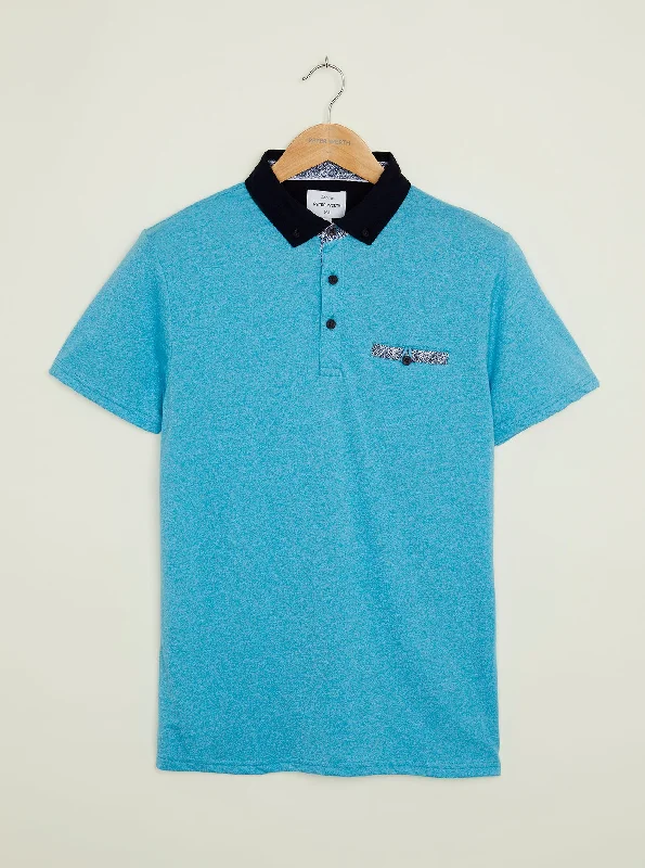 Men's two - tone stripe polo shirts with a preppy styleDodworth Polo - Blue