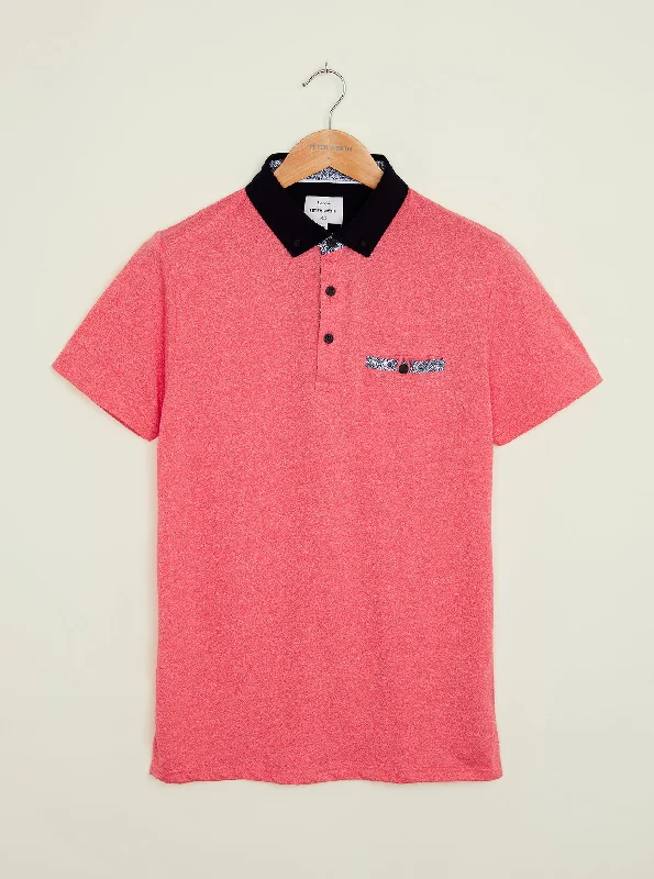 Men's vintage - inspired retro polo shirts with unique patternsDodworth Polo - Pink