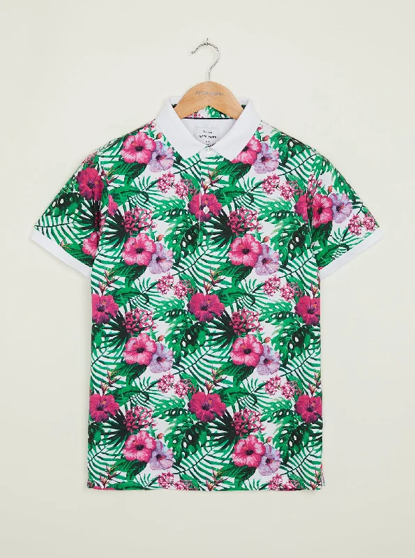 Men's UV - protected polo shirts for outdoor gardeningElysium Polo - All Over Print