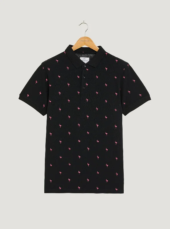 Men's budget - friendly basic polo shirts in multiple colorsFandango Polo - Black