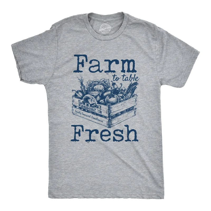Men's antimicrobial t - shirts for odor - free freshness during travelFarm To Table Fresh Men's T Shirt Men's antimicrobial t - shirts for odor - free freshness during travelFarm To Table Fresh Men's T Shirt