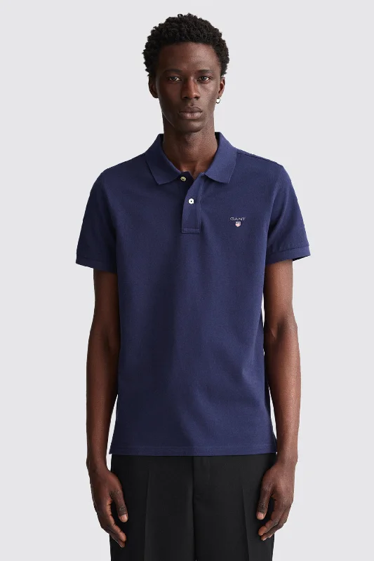 Men's lightweight performance polo shirts for tennis matchesGant Solid Pique Short Sleeve Rugger Men's lightweight performance polo shirts for tennis matchesGant Solid Pique Short Sleeve Rugger