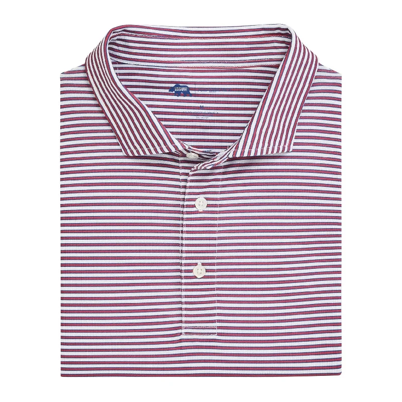 Men's budget - friendly basic polo shirts in multiple colorsGuide Stripe Performance Pique Polo - Earth Red Men's budget - friendly basic polo shirts in multiple colorsGuide Stripe Performance Pique Polo - Earth Red