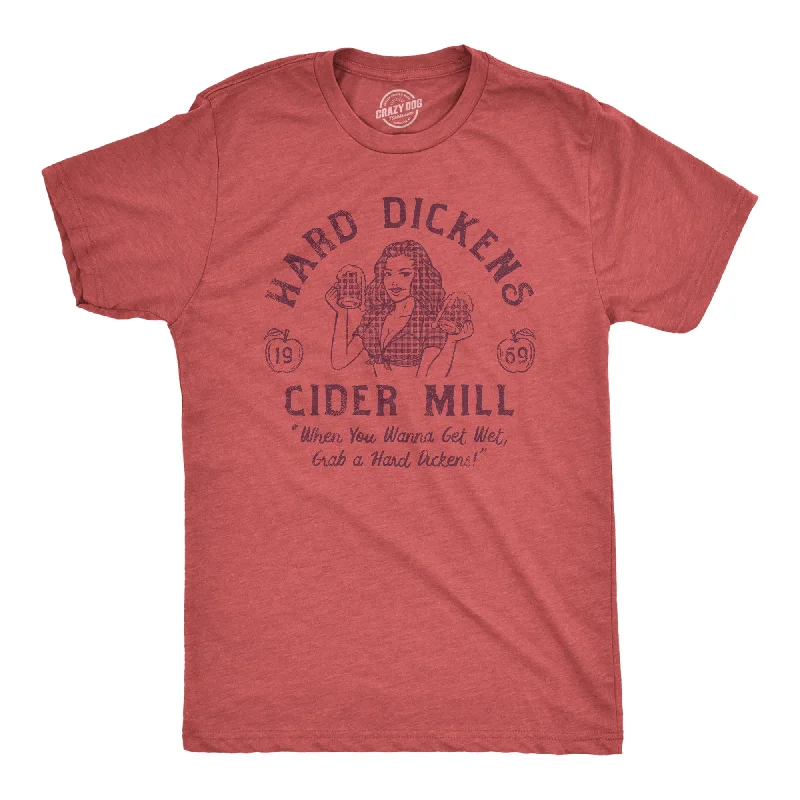 Men's slim - fit graphic t - shirts with vintage rock band printsHard Dickens Cider Mill Men's T Shirt Men's slim - fit graphic t - shirts with vintage rock band printsHard Dickens Cider Mill Men's T Shirt