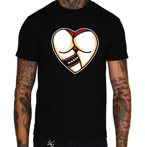 Men's mock - neck t - shirts with a modern and sleek styleHeart Butt Men's T-Shirt
