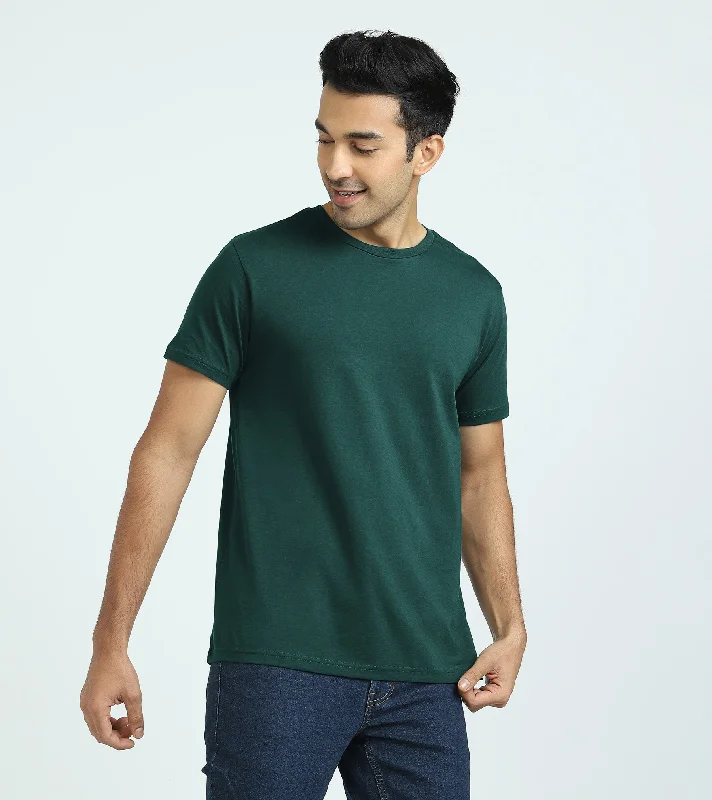 Men's moisture - wicking athletic t - shirts for intense workoutsIconique Supima Cotton T-shirt Forest Green Men's moisture - wicking athletic t - shirts for intense workoutsIconique Supima Cotton T-shirt Forest Green