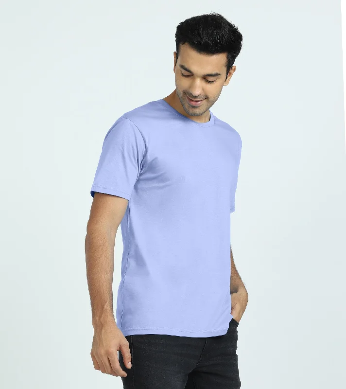 Men's polo t - shirts with a contrast collar for a preppy lookIconique Supima Cotton T-shirt Iceberg Blue Men's polo t - shirts with a contrast collar for a preppy lookIconique Supima Cotton T-shirt Iceberg Blue