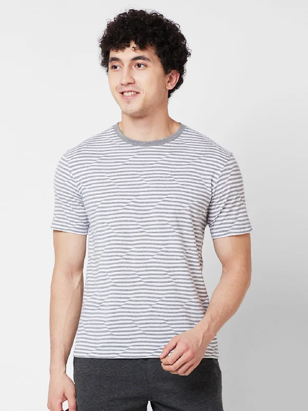 Men's antimicrobial polo shirts for odor - free daily wearJacquard Round Neck
