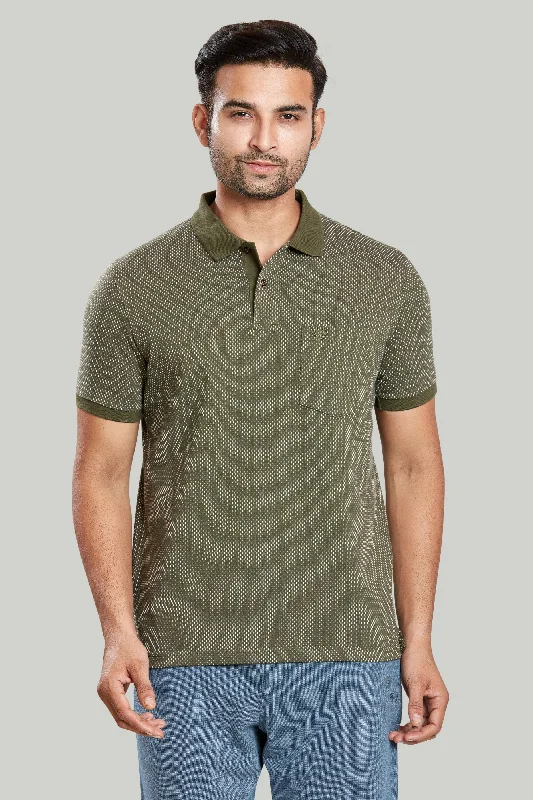 Men's color - block polo shirts with a bold fashion statementJacquard Texture Polo Men's color - block polo shirts with a bold fashion statementJacquard Texture Polo
