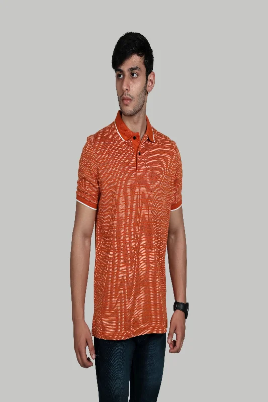 Men's quick - dry polo shirts for water sports activitiesJACQUARD TEXTURE POLO