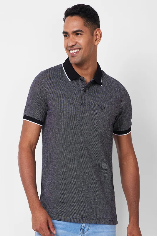 Men's budget - friendly basic polo shirts in multiple colorsJacquard Texture Polo
