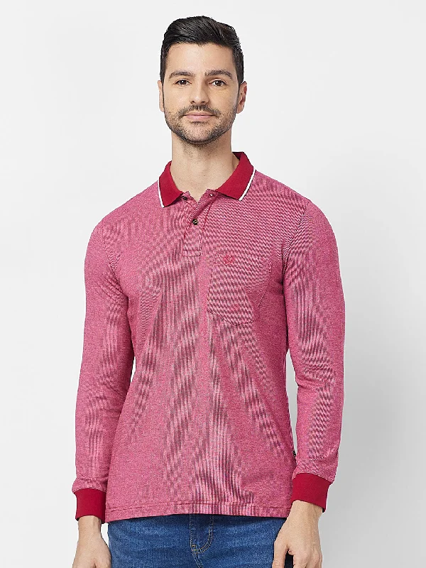 Men's button - down spread collar polo shirts for business casualJacquard Texture Polo Men's button - down spread collar polo shirts for business casualJacquard Texture Polo