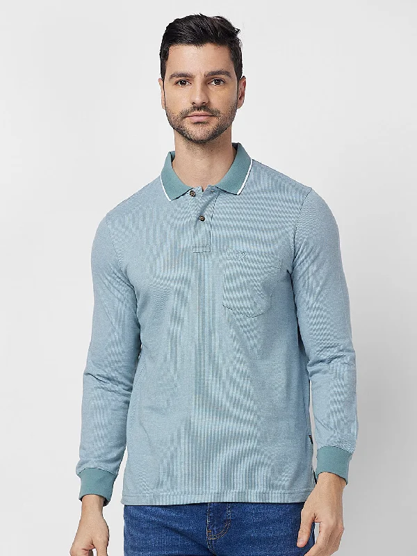 Men's quick - dry polo shirts for water sports activitiesJacquard Texture Polo