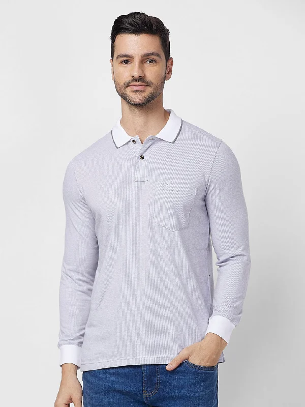 Men's luxury cashmere blend polo shirts in solid colorsJacquard Texture Polo