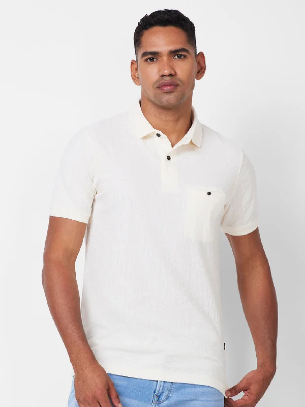 Men's jacquard woven polo shirts with intricate designsJACQUARD TEXTURE POLO