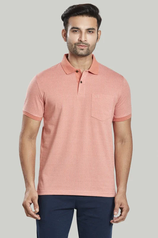 Men's plus size golf polo shirts in moisture wicking fabricJacquard Texture Polo