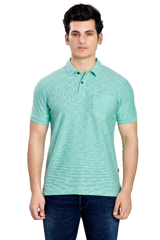 Men's plus size golf polo shirts in moisture wicking fabricJacquard Texture Polo
