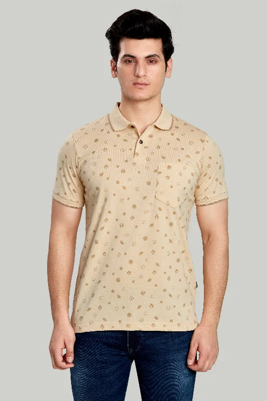 Men's budget - friendly basic polo shirts in multiple colorsJersey Ball Print Polo