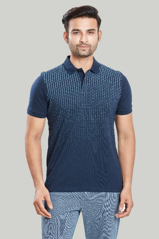Men's color - block polo shirts with a bold fashion statementJersey Triangle Print Polo Men's color - block polo shirts with a bold fashion statementJersey Triangle Print Polo