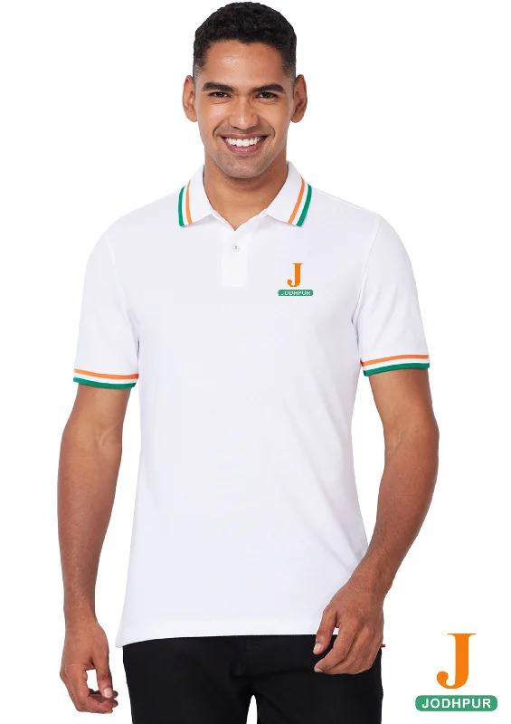 Men's jacquard woven polo shirts with intricate designsJODHPUR