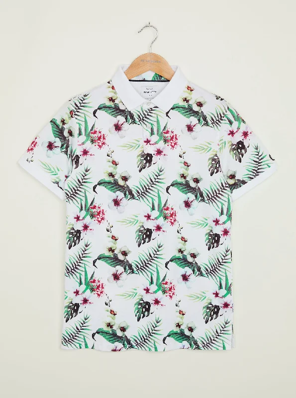 Men's lightweight performance polo shirts for tennis matchesKennington Polo - All Over Print Men's lightweight performance polo shirts for tennis matchesKennington Polo - All Over Print