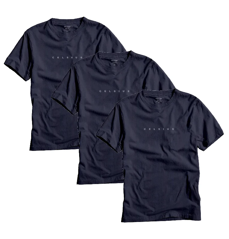Men's formal - style silk blend polo shirts for special occasionsKids' T-Shirts Pack of 3 - Navy | Navy | Navy Men's formal - style silk blend polo shirts for special occasionsKids' T-Shirts Pack of 3 - Navy | Navy | Navy