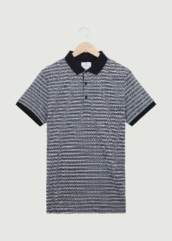 Men's breathable cotton blend polo shirts for summer outingsKidwall Polo Shirt - Black/White Men's breathable cotton blend polo shirts for summer outingsKidwall Polo Shirt - Black/White