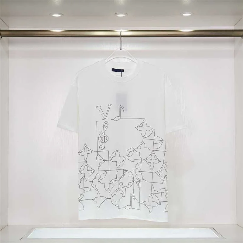 Men's two - tone stripe polo shirts with a preppy styleLV - Men 'White' Designers Note Letters Finely Embroidered Oversized T-Shirt LV803 Men's two - tone stripe polo shirts with a preppy styleLV - Men 'White' Designers Note Letters Finely Embroidered Oversized T-Shirt LV803