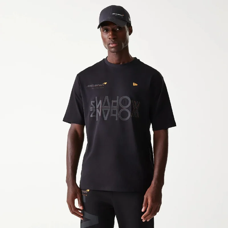 Men's plus - size pocket t - shirts with a classic lookMcLaren Racing Shadow Black Oversized T-Shirt Men's plus - size pocket t - shirts with a classic lookMcLaren Racing Shadow Black Oversized T-Shirt