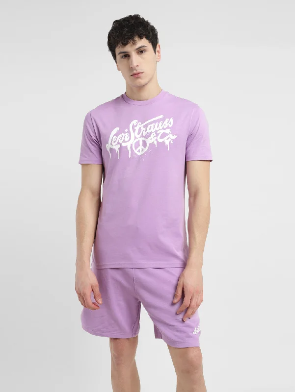 Men's slim - fit graphic t - shirts with vintage rock band printsMen's Graphic Print Crew Neck T-shirt Men's slim - fit graphic t - shirts with vintage rock band printsMen's Graphic Print Crew Neck T-shirt