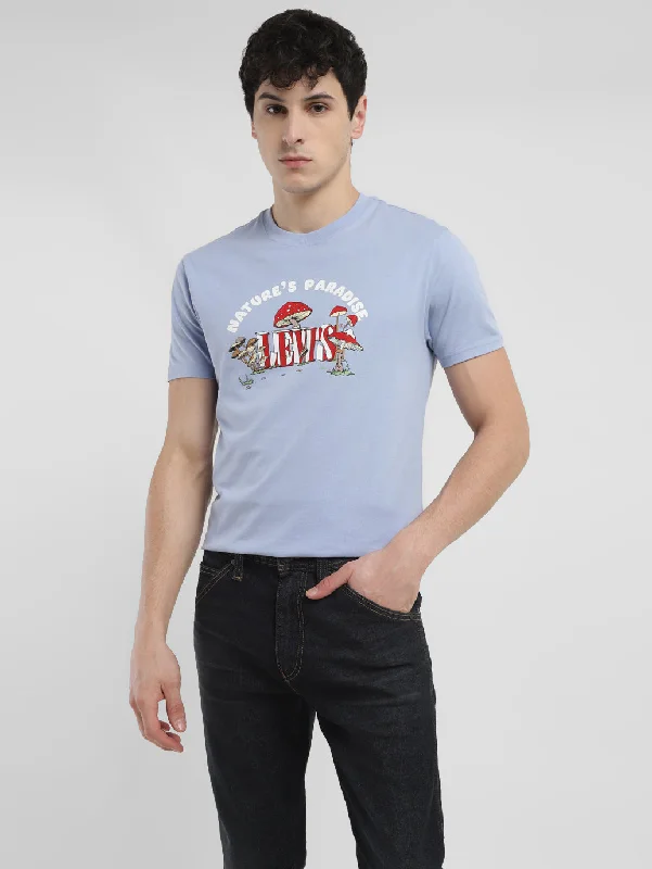 Men's antimicrobial t - shirts for odor - free freshness during travelMen's Graphic Print Crew Neck T-shirt