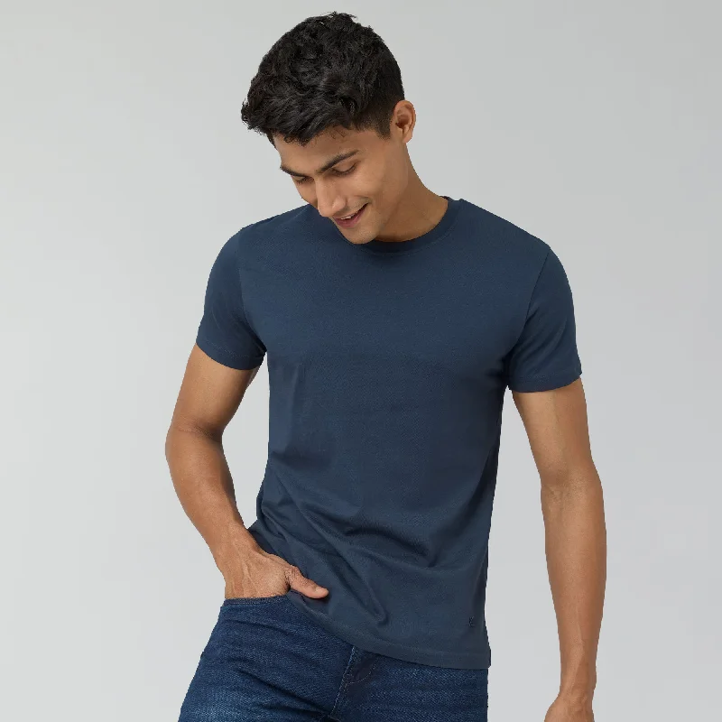 Men's ribbed t - shirts with a textured finish for added stylePace Combed Cotton T-shirts Isle Blue Men's ribbed t - shirts with a textured finish for added stylePace Combed Cotton T-shirts Isle Blue