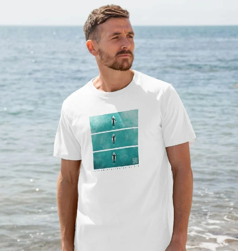 Men's button - front t - shirts with a unique artistic printMen's Rapanui x OPY | Surfer T-Shirt Men's button - front t - shirts with a unique artistic printMen's Rapanui x OPY | Surfer T-Shirt