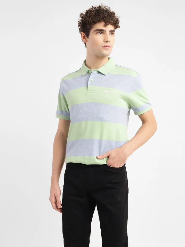 Men's plus - size pocket t - shirts with a classic lookMen's Striped Slim Fit Polo T-shirt Men's plus - size pocket t - shirts with a classic lookMen's Striped Slim Fit Polo T-shirt