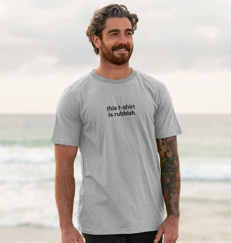 Men's smart - casual checkered t - shirts for semi - formal occasionsMen's This T-shirt is Rubbish Men's smart - casual checkered t - shirts for semi - formal occasionsMen's This T-shirt is Rubbish