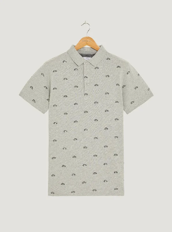Men's budget - friendly basic polo shirts in multiple colorsMorris Polo - Grey Marl