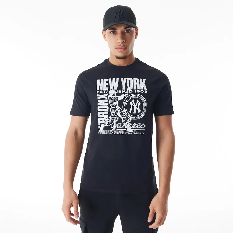 Men's moisture - wicking athletic t - shirts for intense workoutsNew York Yankees MLB Distressed Graphic Black T-Shirt Men's moisture - wicking athletic t - shirts for intense workoutsNew York Yankees MLB Distressed Graphic Black T-Shirt