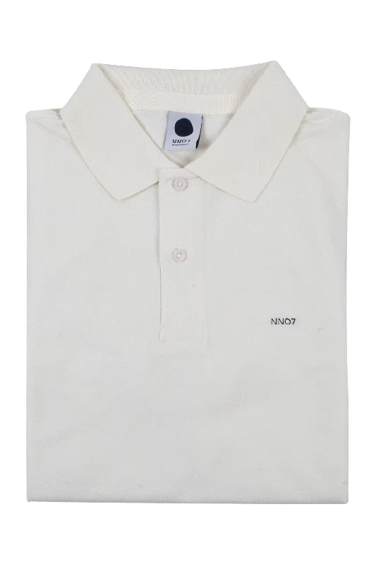 Men's stretchable athletic polo shirts for fitness workoutsNN07 Halbert Cream Polo