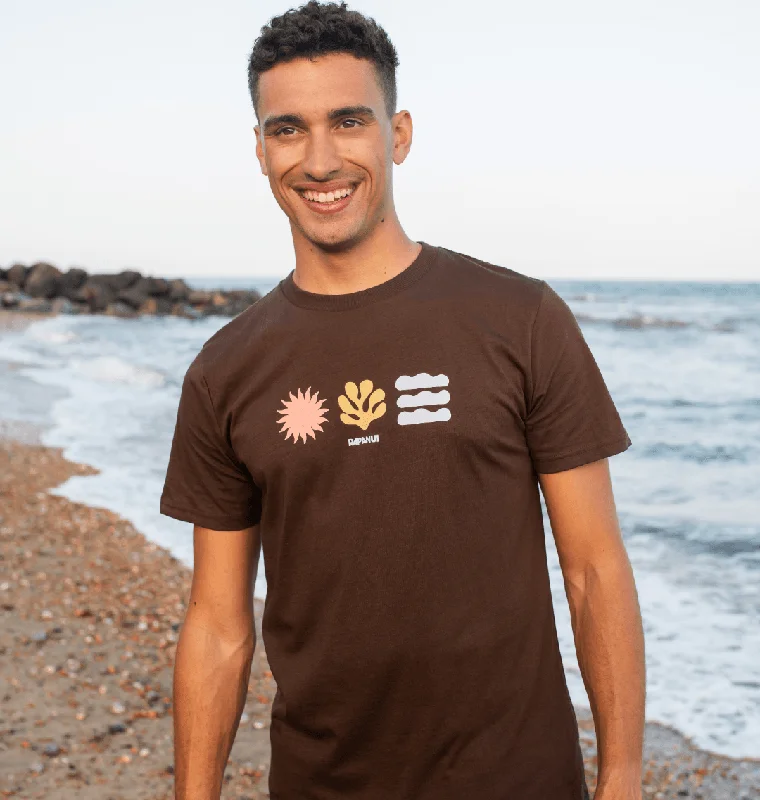 Men's distressed denim - look t - shirts with a rugged appealOcean Elements T-Shirt