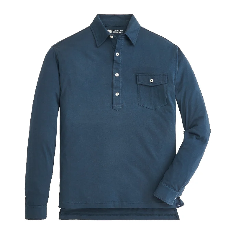 Men's budget - friendly basic polo shirts in multiple colorsOld School Long Sleeve Polo - Titan Men's budget - friendly basic polo shirts in multiple colorsOld School Long Sleeve Polo - Titan