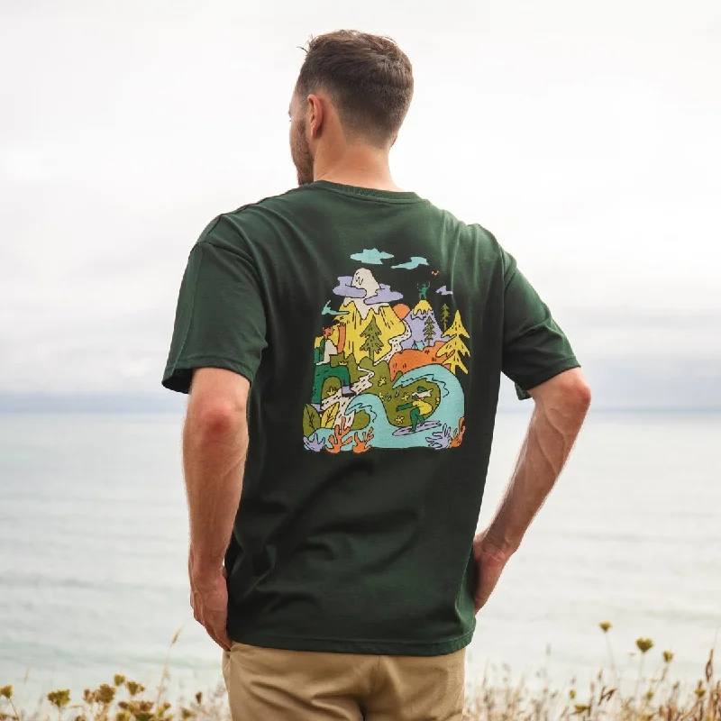 Men's moisture - wicking athletic t - shirts for intense workoutsOutdoor Living Oversized T-Shirt Men's moisture - wicking athletic t - shirts for intense workoutsOutdoor Living Oversized T-Shirt