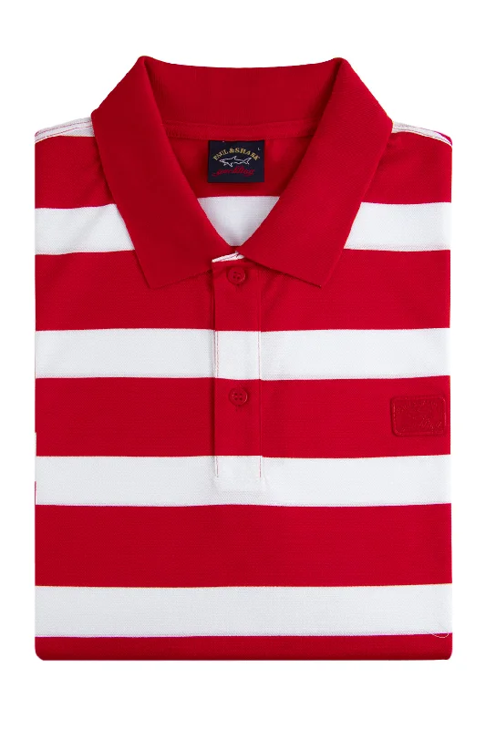 Men's antimicrobial polo shirts for odor - free daily wearPaul & Shark Stripe Polo Red Men's antimicrobial polo shirts for odor - free daily wearPaul & Shark Stripe Polo Red