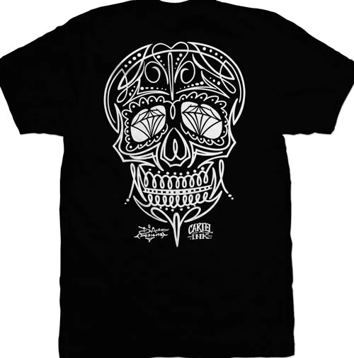 Men's ribbed t - shirts with a textured finish for added stylePinstripe Skull Men's T-Shirt Men's ribbed t - shirts with a textured finish for added stylePinstripe Skull Men's T-Shirt