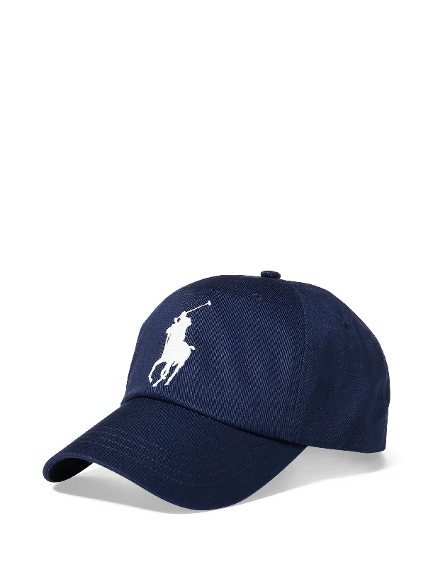 Men's color - block polo shirts with a bold fashion statementPolo Ralph Lauren Big Pony Chino Ball Cap Navy Men's color - block polo shirts with a bold fashion statementPolo Ralph Lauren Big Pony Chino Ball Cap Navy