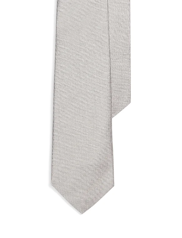Men's quick - dry polo shirts for water sports activitiesPolo Ralph Lauren Silk Neck Tie Grey